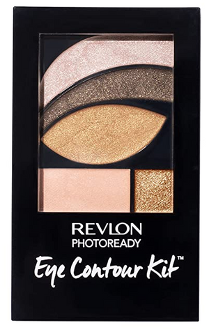 Revlon PhotoReady Eye Contour Kit, Eyeshadow Palette with 5 Wet/Dry Shades & Double-Ended Brush Applicator