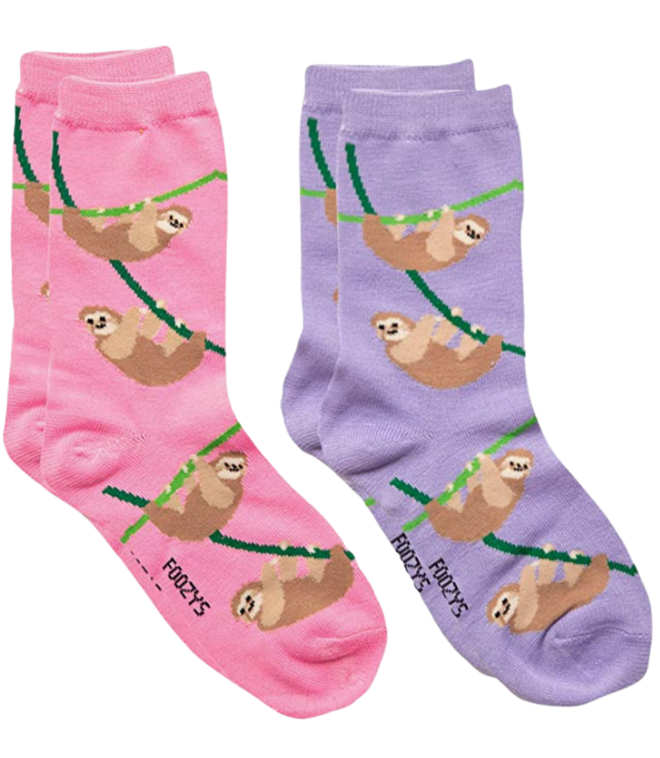 FOOZY'S Adult Socks - Sloths, Set of 2