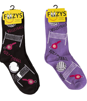 FOOZY'S Adult Socks - Volleyball, Set of 2